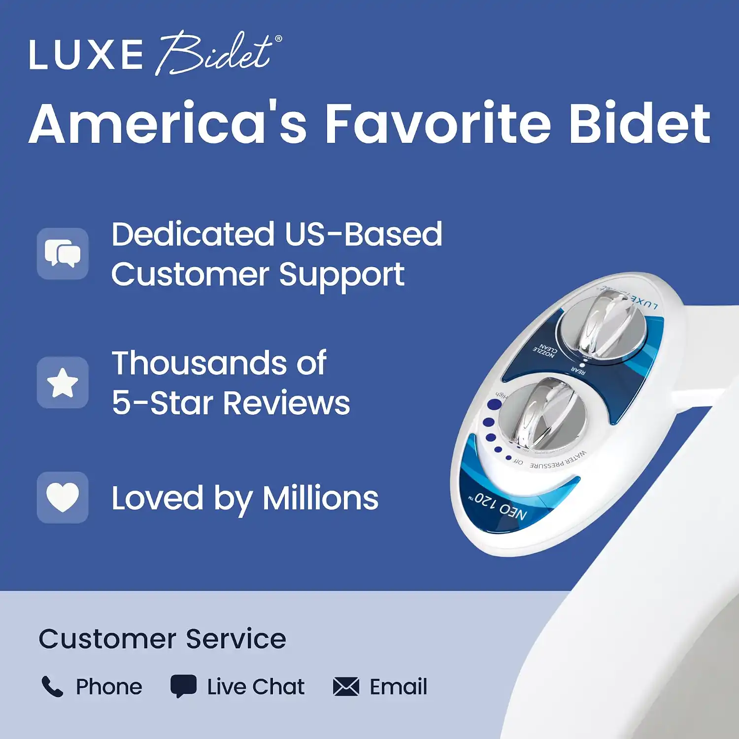 NEO 120 FreshWash Bidet Attachment